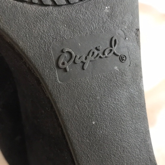 Qupid black wedge booties - Picture 4 of 4